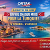 Nouveaux départs mensuels vers la Turquie