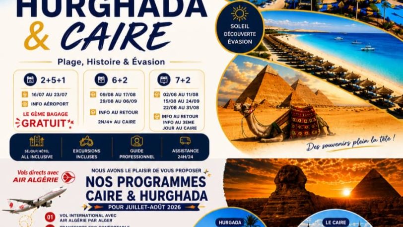 Pack le CAIRE & HURGHADA ( juillet / aout)
