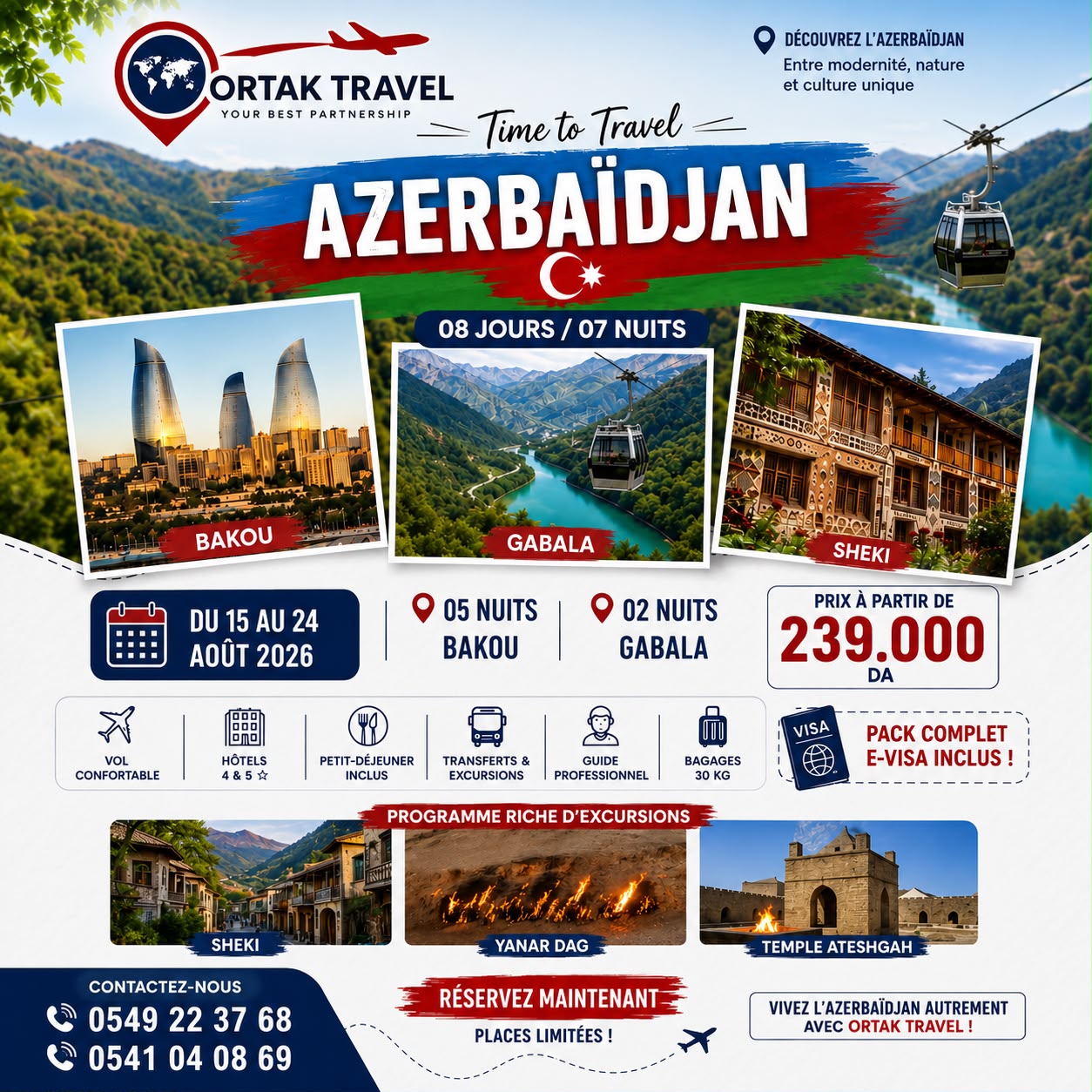PACK ORGANISÉ / AZERBAIDJAN 2026
